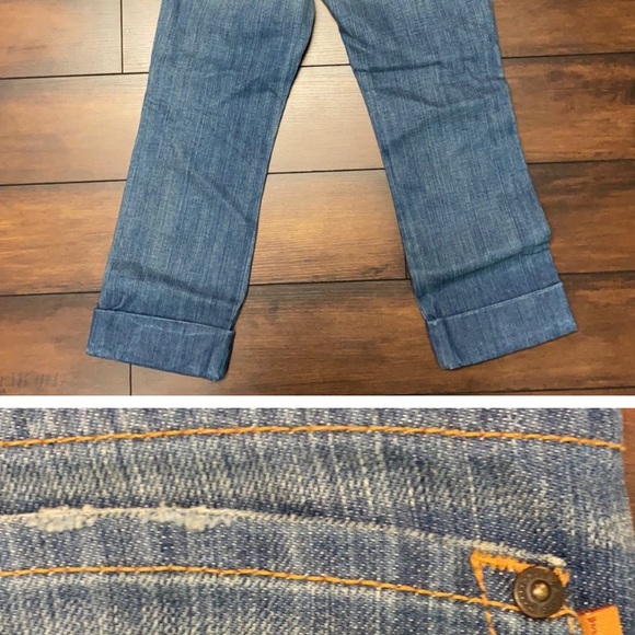 Cuffed Cropped JAMES Jeans Retro Star Sz 25 - Picture 3 of 5